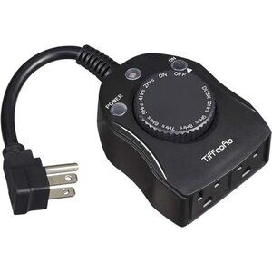 Outdoor Timer Outlet, Dusk to Dawn Light Sensor Timer, Outdoor Light Timer